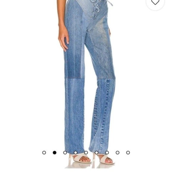 EB Denim Lace Up in Medium Wash - Picture 3 of 10